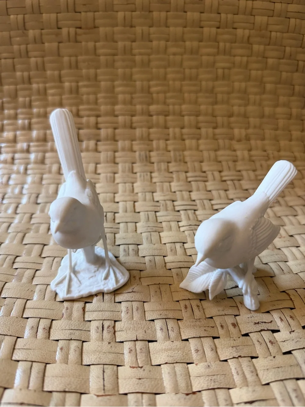 White Bisque Porcelain Bird Kaiser W. Germany Figurine (2) - Perfect